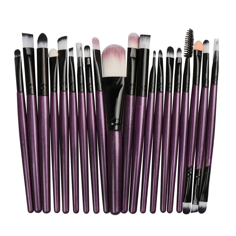 Zihei 20-Piece Professional Cosmetic Brushes Set – 2024 TikTok Viral Kit with Essential Face, Eyeliner, Concealer Tools & Eyeshadow Brushes Set