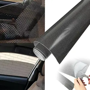 Car Window Privacy Film, Universal Automotive Privacy Grill Mesh Vinyl Film, Self Adhesive Privacy Protecting Decals Film, Window Tint, Tint for Car Windows, Car Privacy Protector, Car Accessories