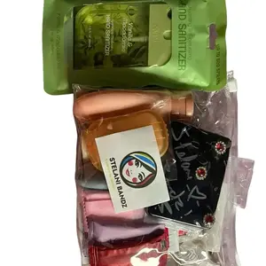 Organization Daily Hygiene Bag with Comfort Sanitizer & Vanilla Macadamia Hand Sanitizer Gel