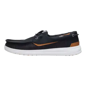 HEYDUDE Welsh Grip Heathered Mesh - Comfortable Slip on Boat Shoes