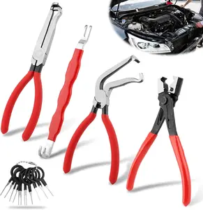 4PCS Electrical Connector Disconnect Pliers Set – Automotive Plug Separator Tool Kit for Cars, Trucks & SUVs, Electrical Connector Removal Tool for Wiring Harness & Terminals