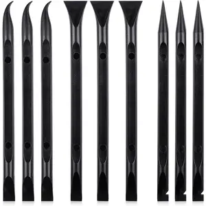 9 Pieces Plastic Scraper Tool Scratch Free Crevice Cleaning Sticker Remover Tool Multipurpose Non Scratch Scrapers for Tight Spaces, Kitchen, Crevices, Auto Detailing, Paint