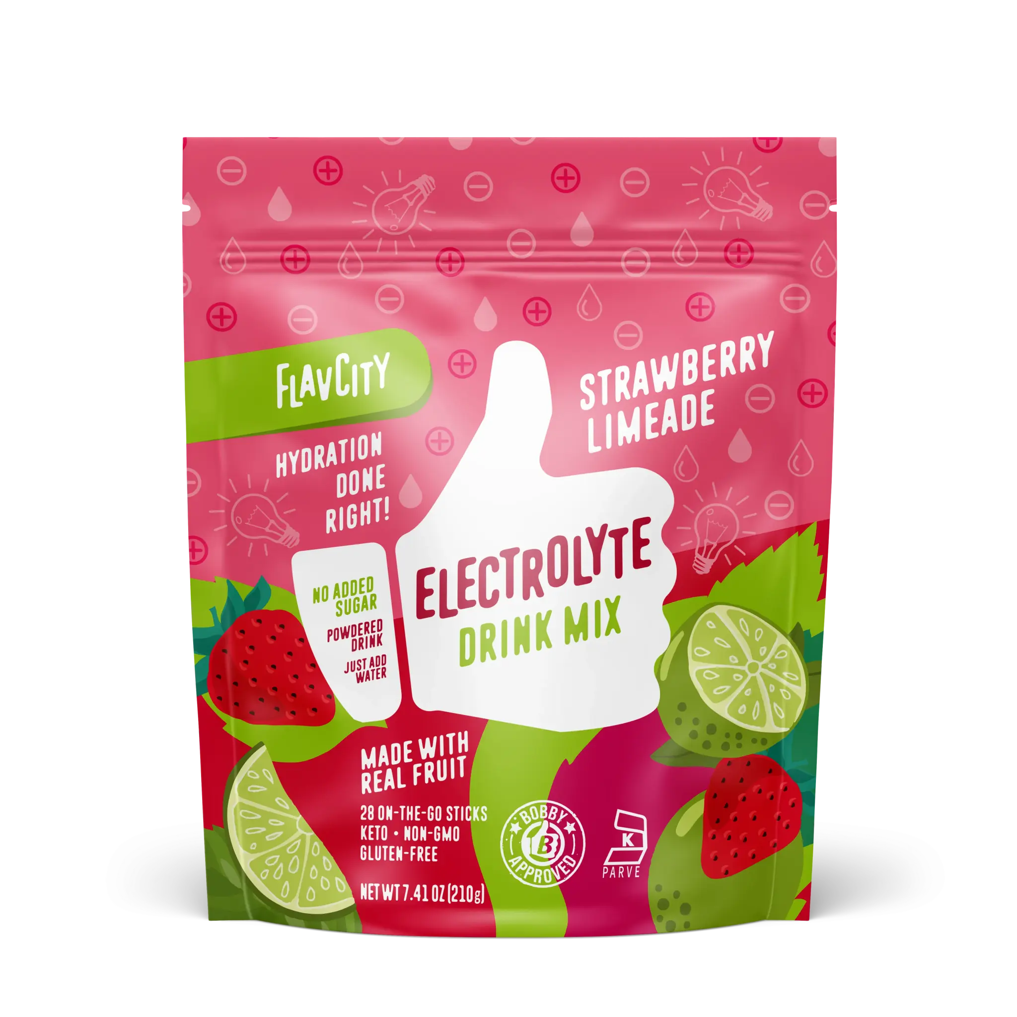 Strawberry Limeade Electrolyte Mix - 28 pack Beverage Fruit Powder