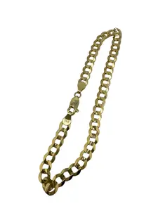 Pulsera Cadena Cubana Italiana en Oro 14K 5.7 mm