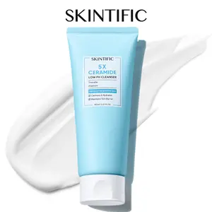 [MEGA SIZE 150ML]SKINTIFIC 5X Ceramide Low pH Facial Cleanser | Gentle Hydrating Face Wash with Hyaluronic Acid, Daily Face Wash for Dry to Normal Skin, Sensitive Skin Tested, Not Tight, Fragrance Free