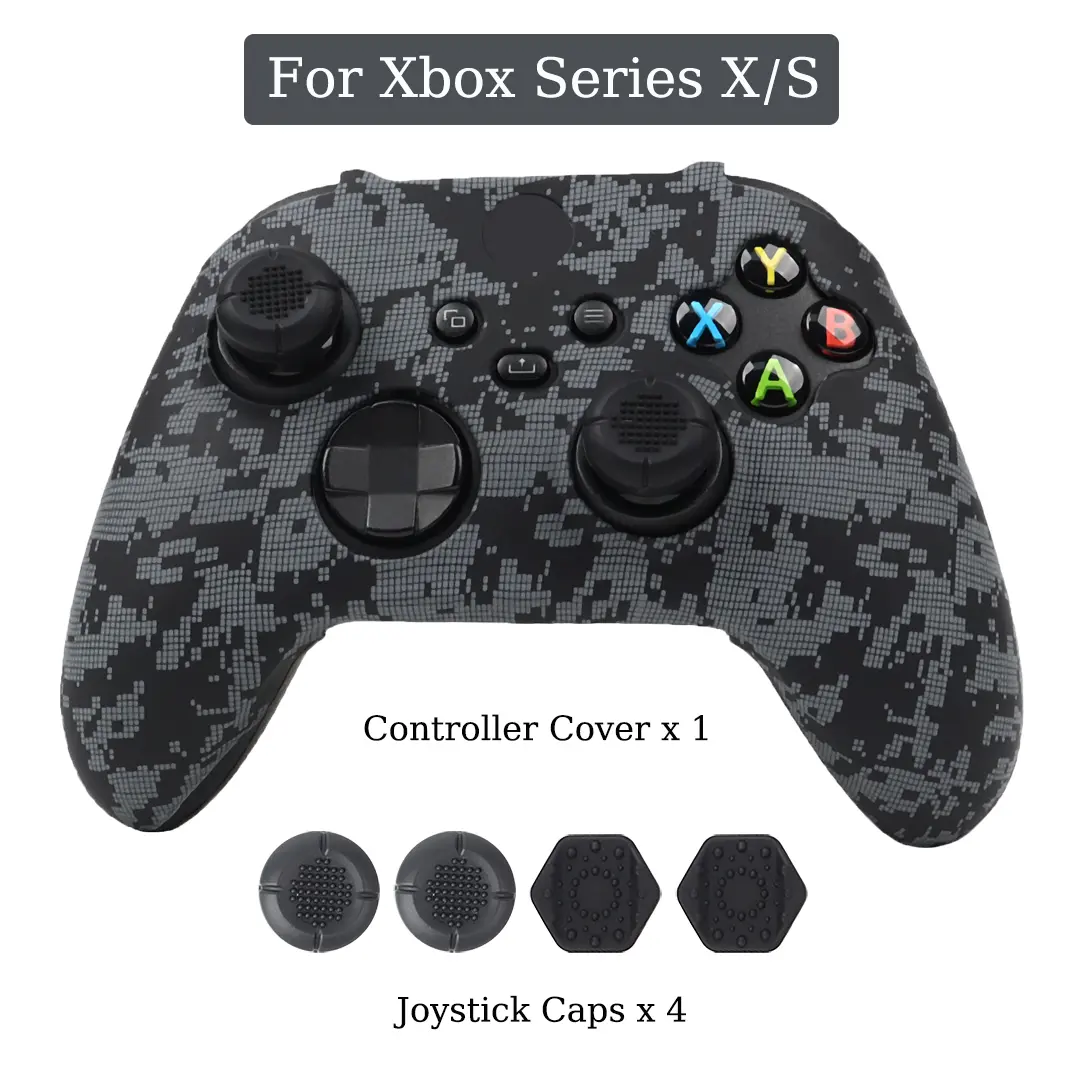 Silicone Soft Protective Gamepad Cases For Xbox Series X/S Controller Game Joystick Cover For Xbox One X/S 360 Elite Series 2 Controller Accessories Protection Gaming Console Accessories Game Console Accessories Silicone Joysticks Covers