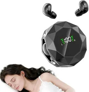 Invisible Sleep Earbuds, Mini Wireless Bluetooth Headphones, Type-C Rechargeable, Micro Tiny Discreet Hidden Earbuds with LED Screen for Sleeping/Work/Gym