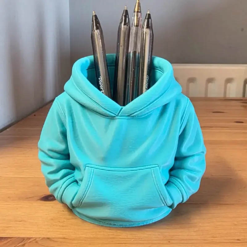 Personalized Mini Hoodie Desk Organizer - Multi-Functional Pen Holder for Office, Home Desktop Storage