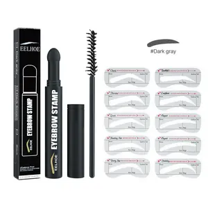 EELHOE Eyebrow Printing Pen, Quick Makeup Eyebrow Natural Hairline Lazy Easy Waterproof With Eyebrow Card Eyebrow Brush