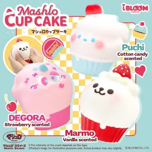iBloom Squishy Mashlo Cup Cake Kawaii Soft Scented Slow Rising Stress Relief