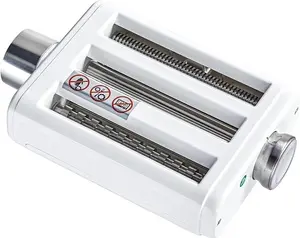 Hauswirt 3-IN-1 Pasta Roller & Cutter Attachment for Stand Mixer M5, Stainless Steel