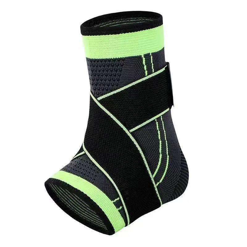 Adjustable Ankle Support Compression Ankle Brace Protector for Running Soccer Basketball Ankle Protective Compression Nylon Knitted Gym Bandage Ankle Strap Ankle Compression Cuff