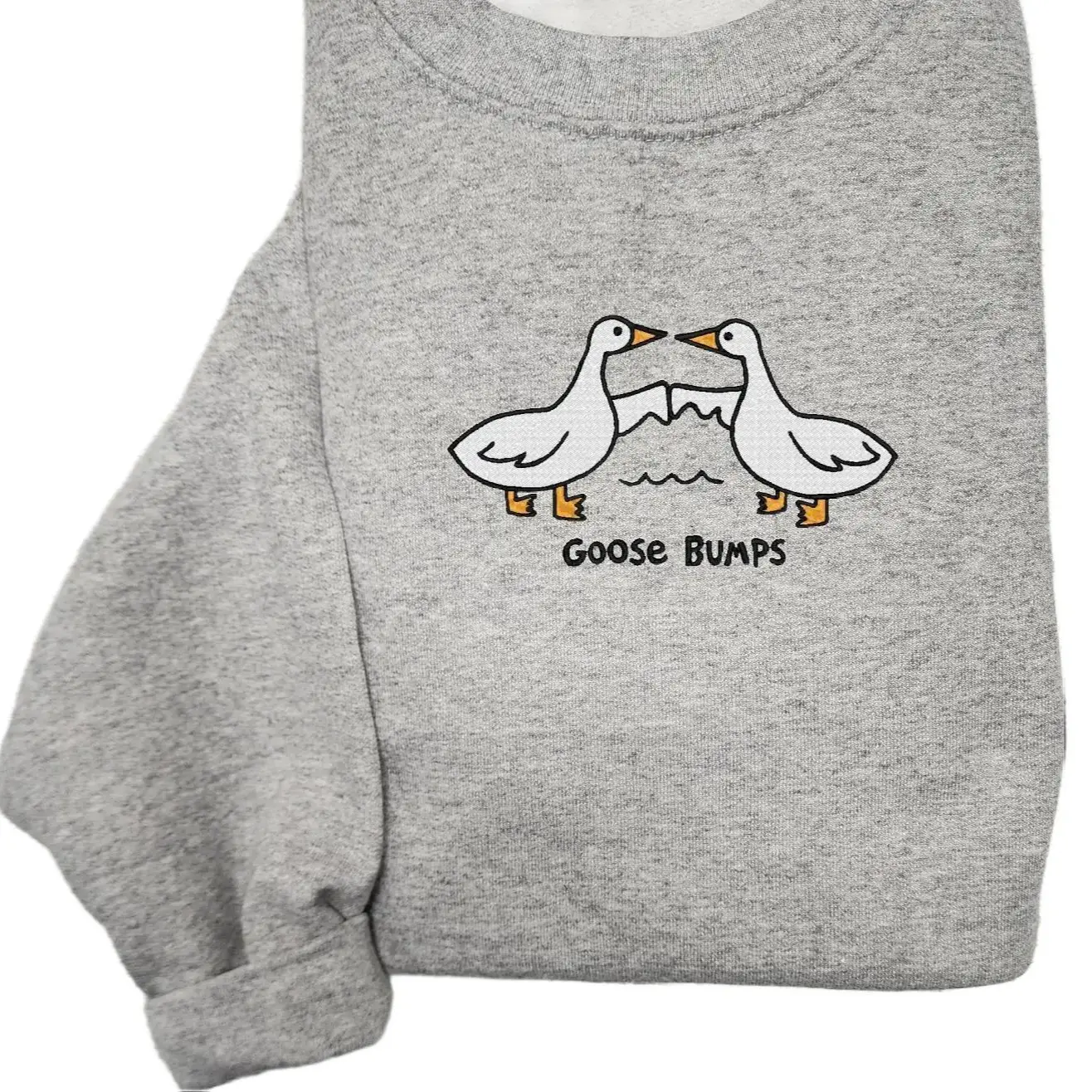 Goose Bumps Embroidered Sweatshirt