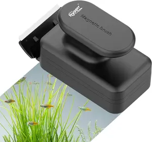 hygger Aquarium Magnetic Glass Cleaner, Algae Scraper for Fish Tank Cleaning with Two Detachable Blade, Magnet Floating Design Scrubbing Brush