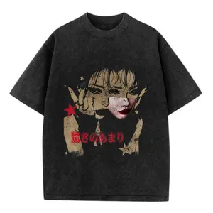 Vintage Print Crew Neck T Shirt 100 Cotton Soft Comfy Casual Short Sleeve Unisex Streetwear Regular Fit Classic Graphic Tee Urban Daily Fashion Top for Men Women