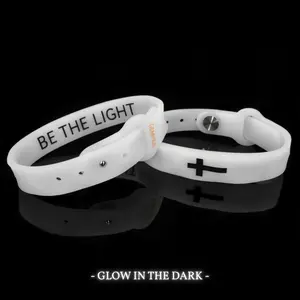 Gemvius Be The Light Faith Bracelet - White Glow - Size Adjustable