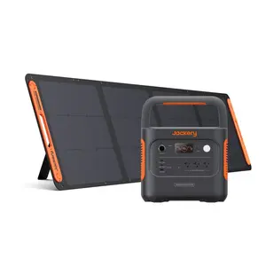 Jackery Solar Generator 2000 v2 with 200W Solar Panel, 2042Wh/2200W LiFePo4 Portable Power Station, 20ms UPS Home Backup, USB-C PD 100W Fast Charging for Power Outages, Emergencies, Camping & RVing