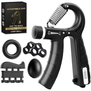 Grip Strengthener Forearm Strengthener Hand Grips Strengthener Kit - 5 Pack Adjustable Resistance
