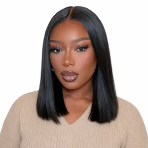 [40$ sale 18inch ]  18 Inch 13x4 Body wave &Straight Hair Lace Front Wigs Pre Plucked HD Transparent Lace Frontal Human Hair Wigs