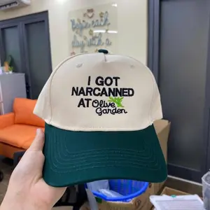 “I Got Narcanned at Olive Garden” Hat – Embroidered Funny Meme Cap, Dark Humor Baseball Hat, Viral Quote Hat