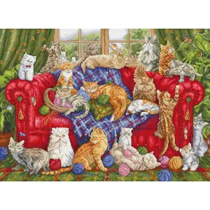 Meow Manor L9946 Counted Cross Stitch Kit