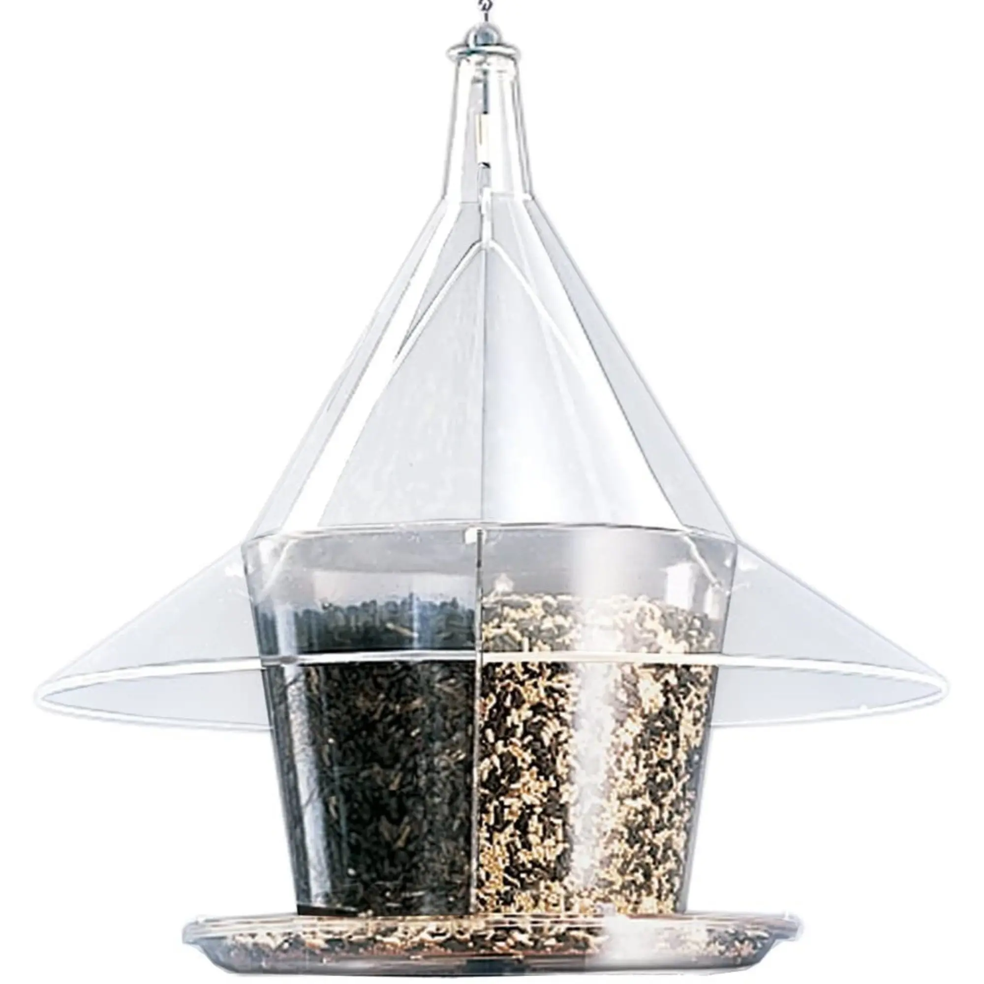Arundale Sky Cafe Squirrel-Proof Wild Bird Feeder with Dividers, 1.5 Gallon Seed Capacity