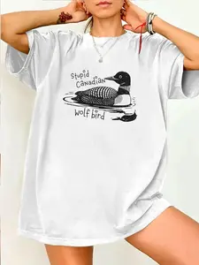 Stupid Canadian Wolf Bird Shirt Womenswear, Hockey Romance LGBT Hockey Fan Gift, Heated But Devote Movie Sweatshirt, Team Hollanov Graphic Fit Tee