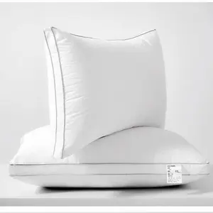 High-End Hotel Grade Pillow, Class a Antibacterial Fabric, Down Alternative Fill, 3000 Presses No Collapse, Case, One Size