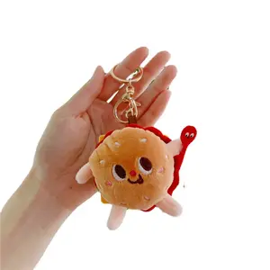 Keychain Stuffed - Plush Toy Accessory  Cute plush pendant burger Chicken Leg fries