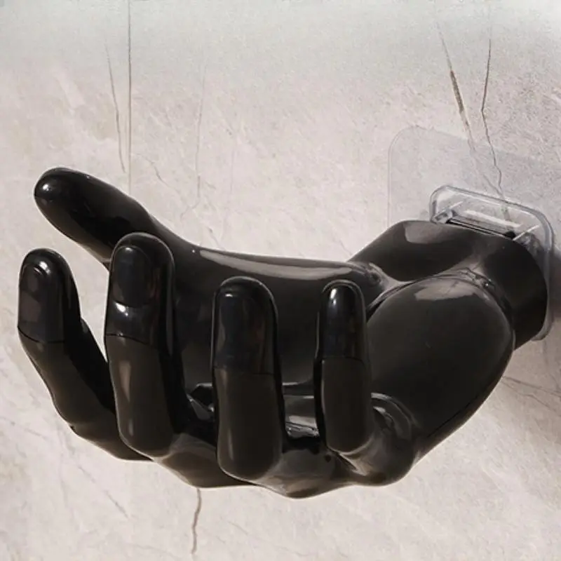 Hand Shaped Wall Mounted Hook, 1 Count Summer Punch-free Adhesive Hook, Home Decor Ideas, Household Storage Hook for Kitchen & Bedroom, Home Accessori