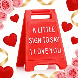 Romantic I Love You Mini Sign – Creative Cute Desk Decor Love Token, Fun Couple Gift for Him Her, TikTok Viral Holiday Gift for Christmas, Valentine’s Day, Birthday & Wedding Anniversary