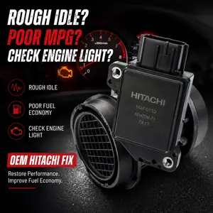 Fix Rough Idle & Poor MPG – OEM Hitachi Air Flow Meter for Nissan Rogue, Altima & Sentra