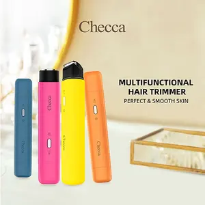 CHECCA Flawless Facial Hair Remover for Women, Electric Face Razor with LED Light, Recyclable Packaging Comfort