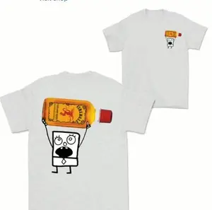 Doodlebob Fireball cinnamon Whiskey Tea Essential 2 Sided T-Shirt Gift For All Casual Cotton Cotton Knit