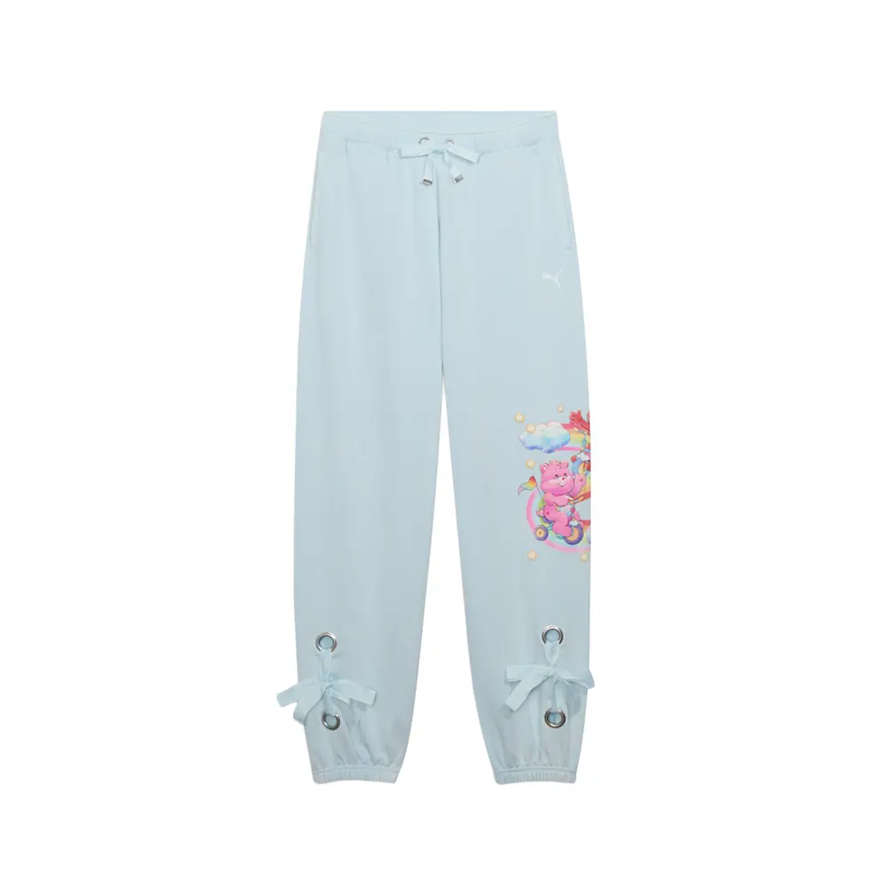 PUMA Womens Care Bears X Sesame Street Relaxed Sweatpants Casual - Blue PUMA Womens Care Bears X Sesame Street Relaxed Sweatpants Casual - Blue