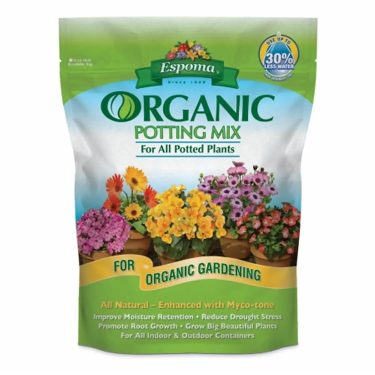 Espoma 8 QT Organic Potting Soil - Myco-Tone Blend, Fungi-Infused Plant Rooting Mixture for Promoting Root Growth & Improving Moisture Retention