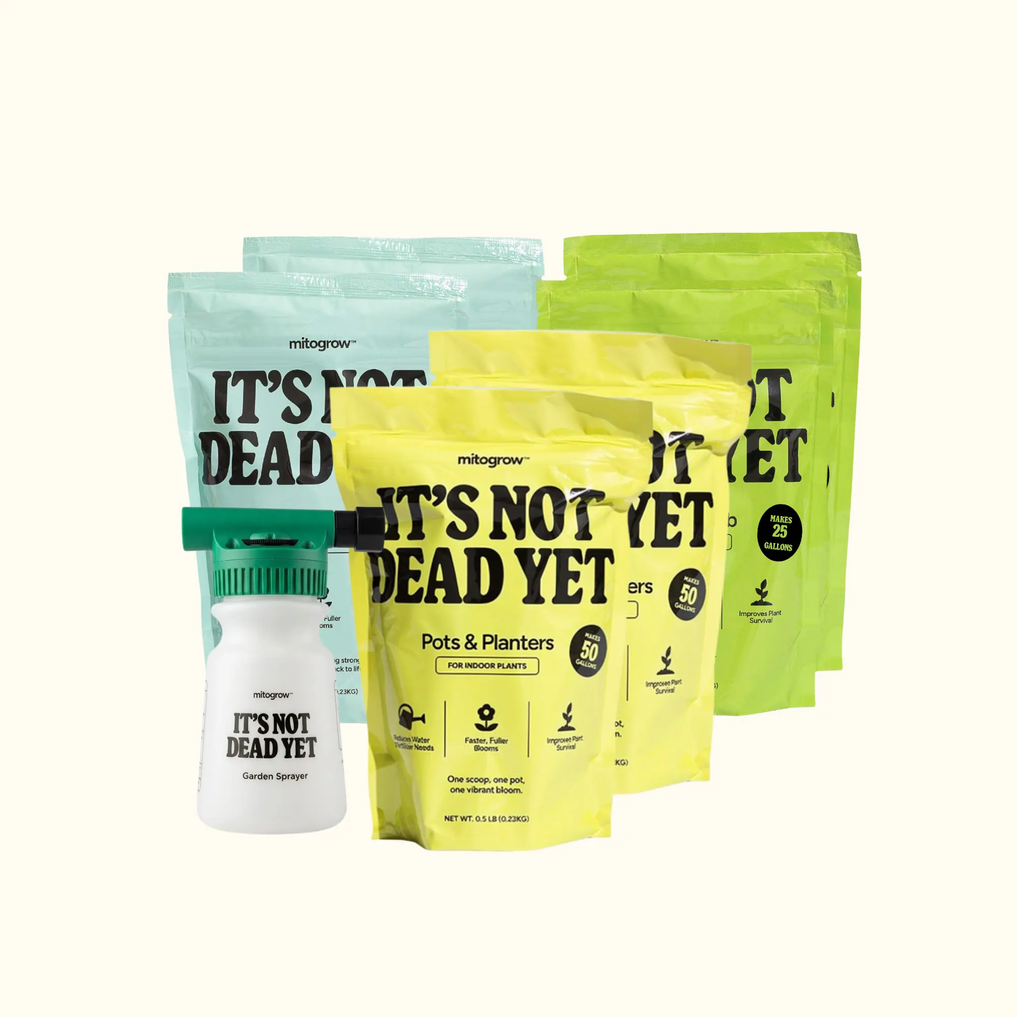 MitoGrow Green Thumb Kit Plant Care Bundle