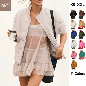 YeeZaa Women’s Quilted Puffer Jacket, Zip-Up, Lightweight Casual Padded Coat/Jacket with Pockets