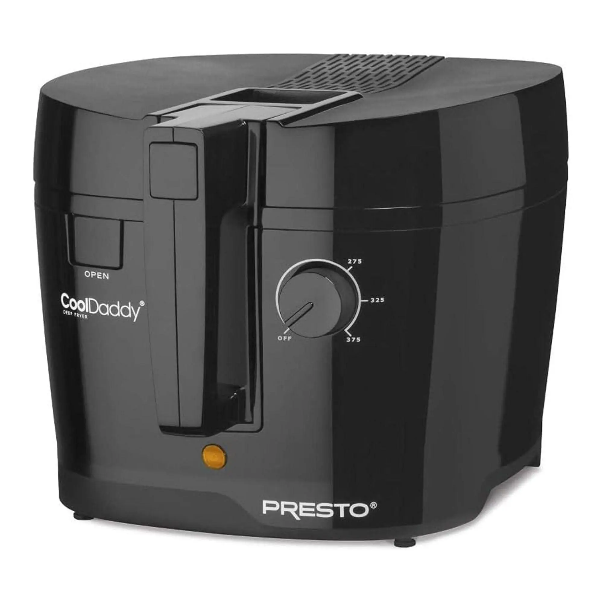Presto 05442 Electric Deep Fryer, Cool Touch Compact Fryer, Easy Clean, Black