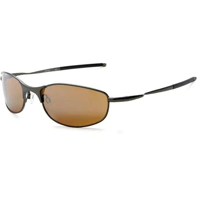 Women's Y2K Vintage Oval Polarized Sunglasses, Unisex Dark Brown Metal Frame, UV400 Brown Lens, Slim Thin Temples, Travel Driving Shades