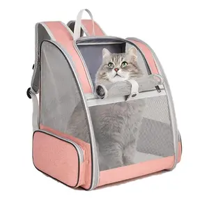 Pet Carrier Backpack, Animal Carrier, 1 Count Breathable Mesh Pet Backpack for Small Dog & Cat & Puppy Kitten & Bunny, Pet Travel Supplies