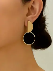 1 Pair Women's Elegant Geometric Design Dangle Earrings, Fashion Jewelry, Fashionable Jewelry Accessories for Party, Daily Clothing Decor, Trendy All-match & Exquisite Jewelry for Birthday Gift