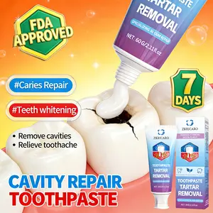 ZKRICARO Cavity Repair Toothpaste: FDA certified, with a natural herbal formula, it repairs cavities, deeply removes plaque, and strengthens tooth enamel.
