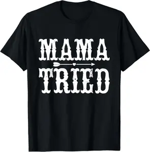 100% cotton Unisex Vintage Mama Tried, Retro Country Outlaw Music, Western T-Shirt