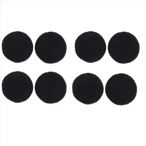 Foam Pad Ear Pad Cover for Headphone (Black, 50mm, Packet of 8 Pcs)