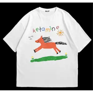 Ketamine Pony Nurse Meme T-Shirt Cotton Menswear Streetwear