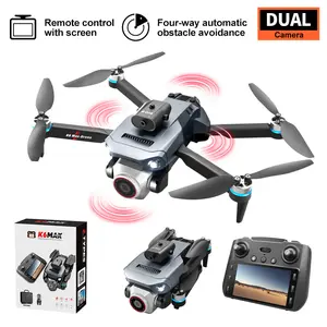 2.4G HD 2k Drone with Screen Remote Controller, Brushless Motor,optical flow obstacle avoidanceFoldable Drone with Camera for Beginners and Kids, HD FPV Drones for Adults, One Key Take Off/Land, Altitude Hold, RC Quadcopter Toys Gifts