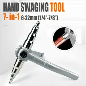 Manual Tube Expander 6-22mm, Portable Refrigeration Expansion Tool, Easy-To-Use Pipe Flaring Tool, Handheld Tube Inflator