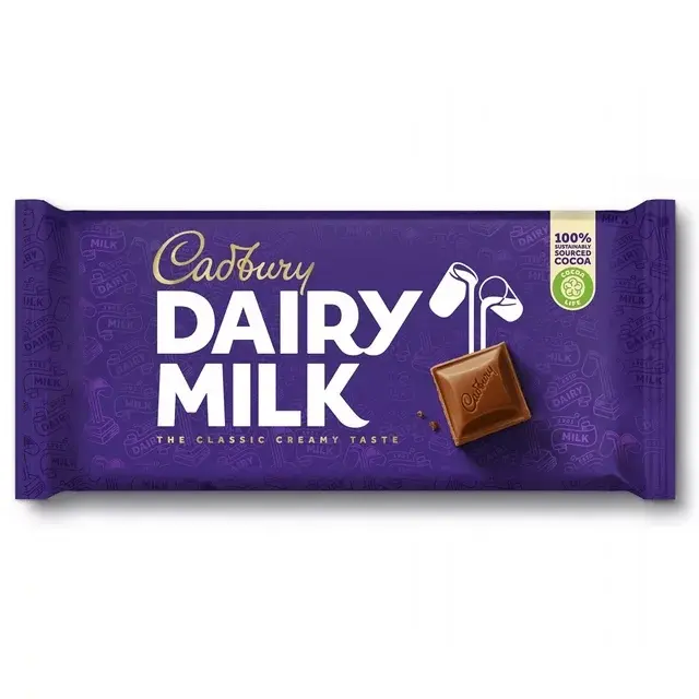 Cadbury Dairy Milk Chocolate 180g (Imported from the UK)