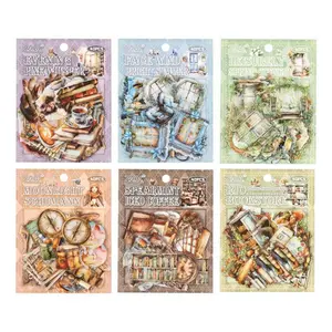 240pcs PET Waterproof Sticker Pack Retro Character Scene Stickers DIY Journal Scrapbook Decorative Material Sticker Pack